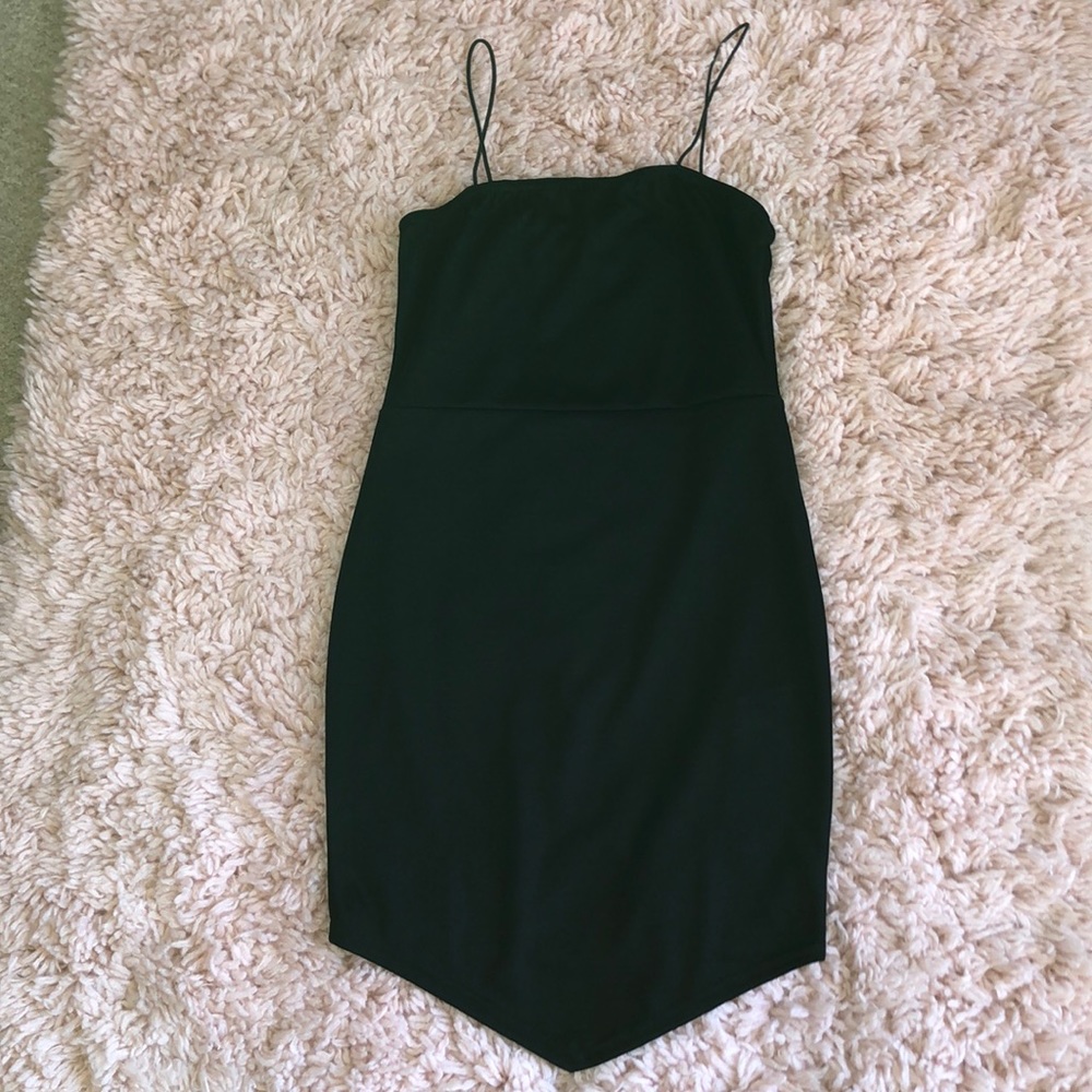 Petite Black Bodycon Mini Dress from BooHoo
